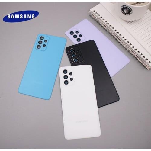 A72 A52 Battery Cover For Samsung Galaxy A725 Back Battery Case For Galaxy A525F Door Rear Housing Cover Replacement + Stickers