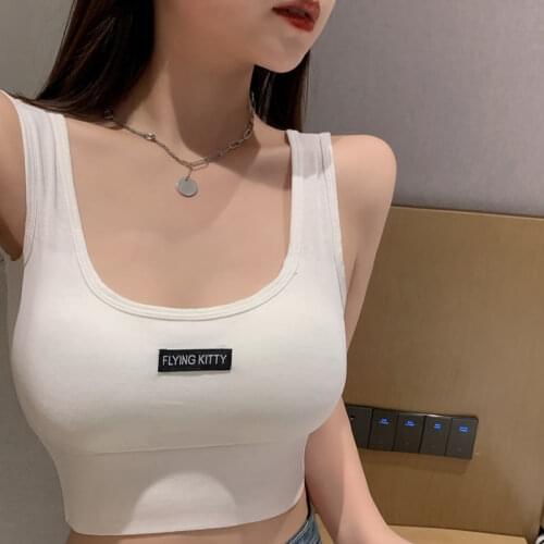 Summer Women Sports Crop Tops Seamless Underwear Camisole Femme Female Tank Camis Sexy Lingerie Intimates