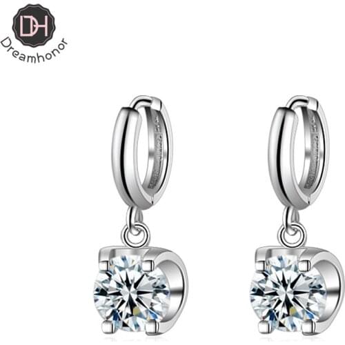 2021 Hot Sale Free Shipping Fashion Style 925 Silver Zirconia Clip Earrings For Woman Jewelry