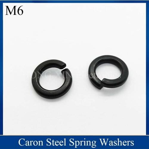 M6 Carbon Steel 8.8 Black Galvanized Open Spring Washer Spring Gasket
