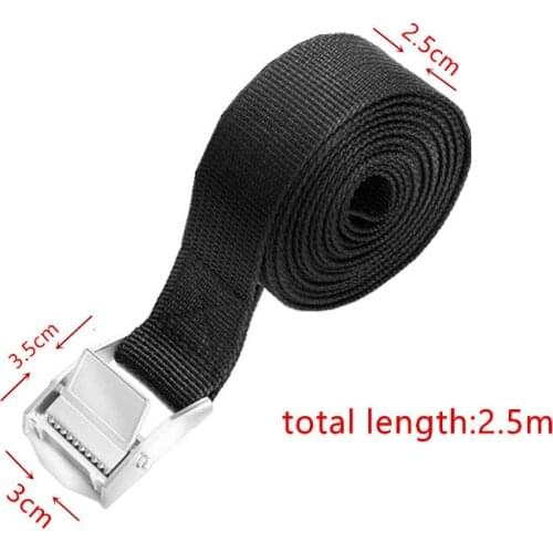 6PCS Multifunction Fastening Straps w/Quick-Release Metal Buckle Baggage Tie Down Belt For Bundling Luggage Tents Backpacks
