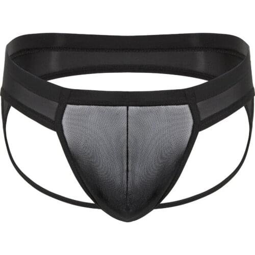 Mans underwear gay men underpants jockstrap transparent mesh mens thongs tanga hombre gay underwear sissy string homme sexy