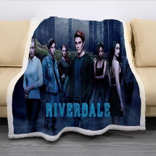 NEW Riverdale 3D Printed Fleece Blanket for Beds Hot Sale Thick Quilt Fashion Bedspread Sherpa Throw Blanket Adults Kids