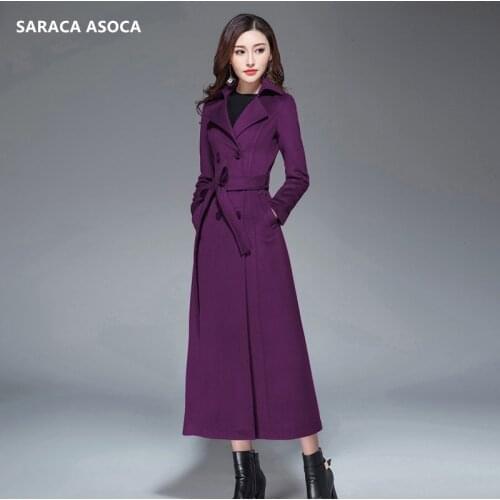 Fashion Double Breasted Slim Winter Coat Women Plus Size XXXL Long Seelve OverCoat Female Outwear For Girls