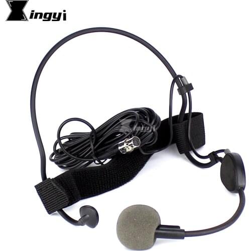 Professional Mini XLR 4 Pin TA4F Earset Headworn Headset Microphone Dynamic Mic For SHURE WH20TQG Wireless Bodypack Transmitter