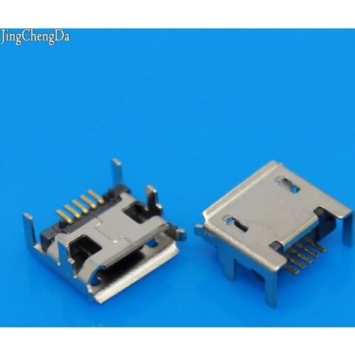 JCD Micro USB connector 5pin seat Jack Micro usb Four legs 5P Inserting plate seat Mini usb connector