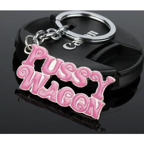 Rock Music Song Kill Bill PUSSY WAGON Keychain Jewelry Key Chain Wallet Keyrings