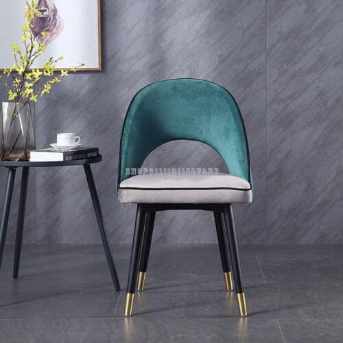 Light Luxury Chair Modern Simple Desk Net Red Creative Computer Makeup Stool Back Home Nordic Adult Dining Chair