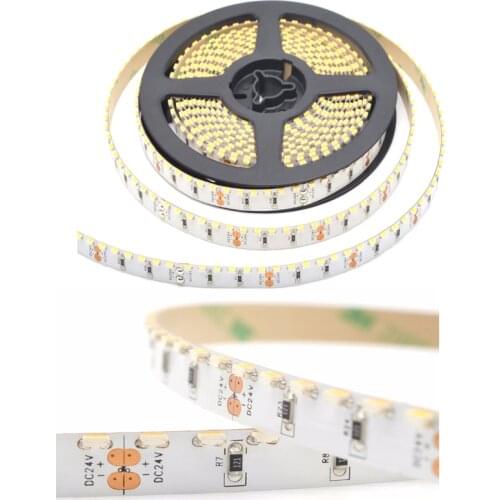 5m / Roll DC12V/24V 1m/120Leds SMD335 Side Emitting Led Strip Light 5mm PCB Flexible 45 Degree With 3M Tape Bar Home Shop Decor