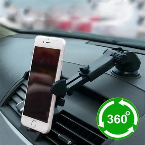 Universal Suction Cup Car Phone Holder Auto Vehicle Dashboard Windshield Stand Bracket Support for Mobile Interior Accessories