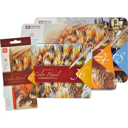 High Quality School Office Professional Drawing Colured Watercolor Oilcolor Pencils Set Art Supplies colors Stationery Wooden Ar