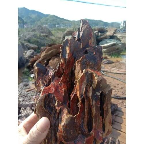 Yellow red good quality Landscape Dragon Stone Aquarium Stone Aquarium Seiryu Stone