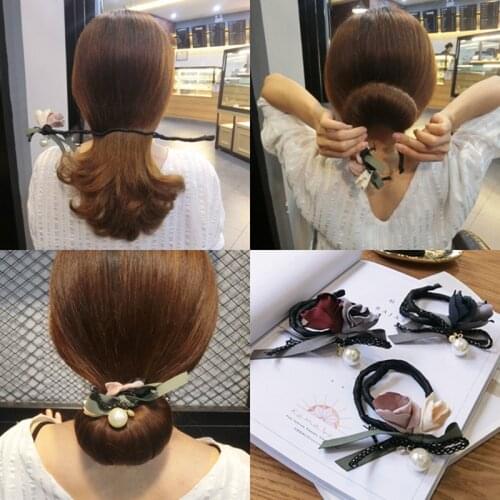 MISANANRYNE For Women Hair Accessory Flower Wedding Rhinestone Ballhead Artifact Flower Hair Bud Tied Half Ball Pins Hair Clips