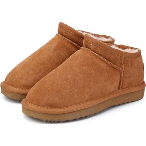 GYXS Women Australia Classic Style Snow Boots Winter Warm Leather Flats Warterproof High-quality Ankle Boots large size