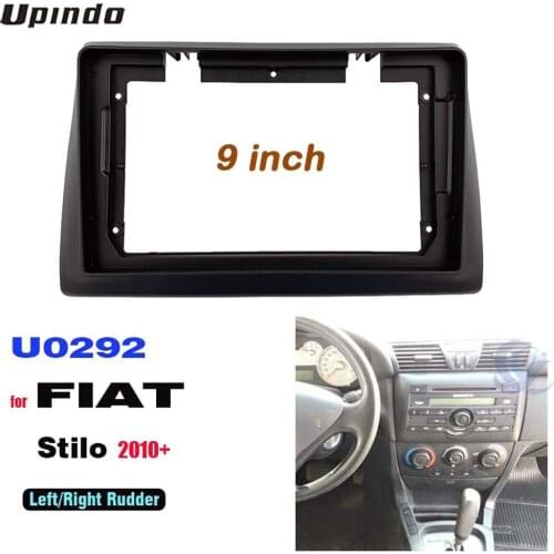 2 Din 9 Inch Car Radio DVD GPS Mp5 Plastic Fascia Panel Frame for FIAT Stilo 2010 Dash Mount Kit
