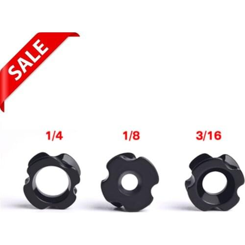 2Pcs 3/16" 1/4'' 1/8" Hunting Archery Aluminum Peep Sight Black Peed site Peep sight Compound Bow Accessories