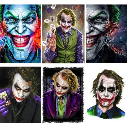 5D Diy Diamond Painting Joker Diamond Mosaic The Dark Knight Diamond Embroidery Sale Full Square Wedding Decoration KitsZP-3309