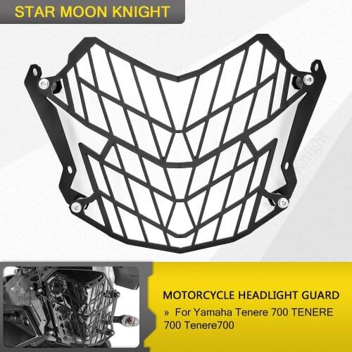 For Yamaha Tenere 700 TENERE 700 Tenere700 Motorcycle Aluminium Headlight Guard Protector Cover Protection Grill