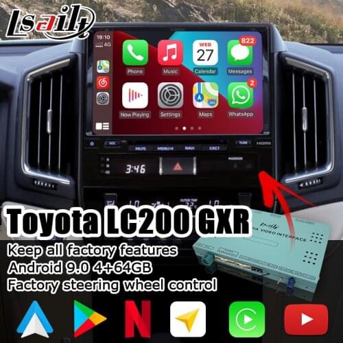 Android / Carplay interface box for Toyota Land Cruiser LC200 GX-R GXR 2018-present video interface with GVIF