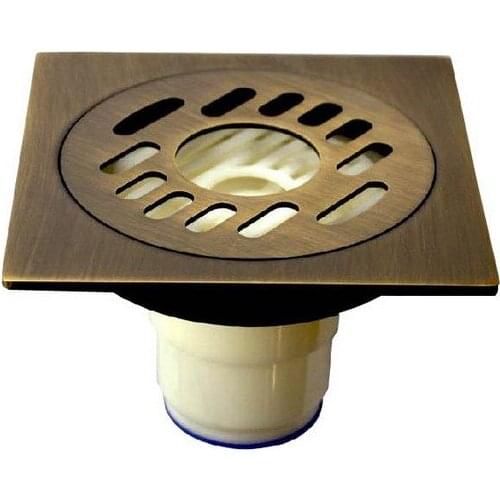 Antique Brass Bathroom Floor Anti-odor and Insect-Proof Shower Washing Machine Drain Dhr007