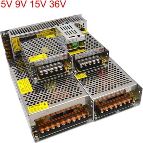 LED Power Supply 5V 9V 15V 36V Switching Power Supply 2A 3A 5A 10A 15A 20A 30A 40A 60A Lighting Transformer Adapter Power Source