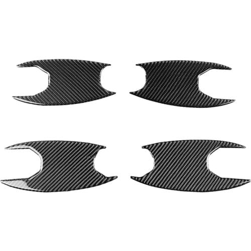 Carbon Fiber Car Outside Door Handle Cover Bowl Sticker Trim For BMW G20 28
