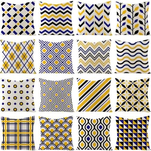 4Pcs Geometric Throw Pillow Case Cushion Cover Cafe Home Sofa Bed Decoration