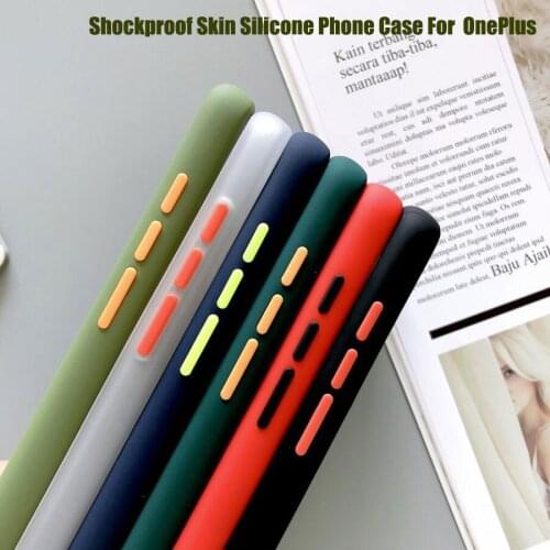 Hot Shockproof Phone Case For Oneplus 6 7 6T Smooth Silicone Comfortable Protective Back Shell For OnePlus 7T Pro Skin Coque