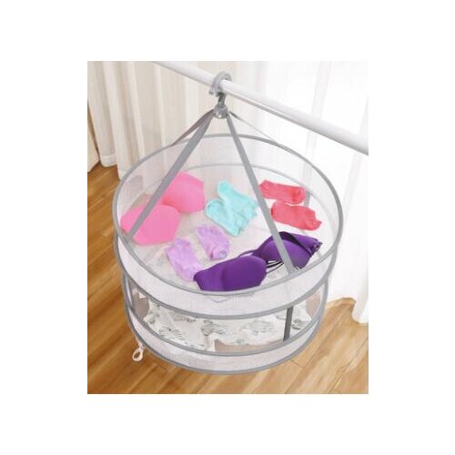 Simple clothes net clothes drying basket drying net clothes net drying clothes socks underwear net bag flat clothes clothes arti