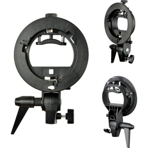 S-Type Bracket Bowens S Mount Holder for Speedlite Flash Snoot Softbox