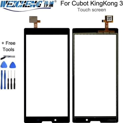 5.5 inch For Cubot King Kong 3 Touch Panel Touch Screen Digitizer Replacement For KingKong3 Glass Sensor With Tools+Adhesive