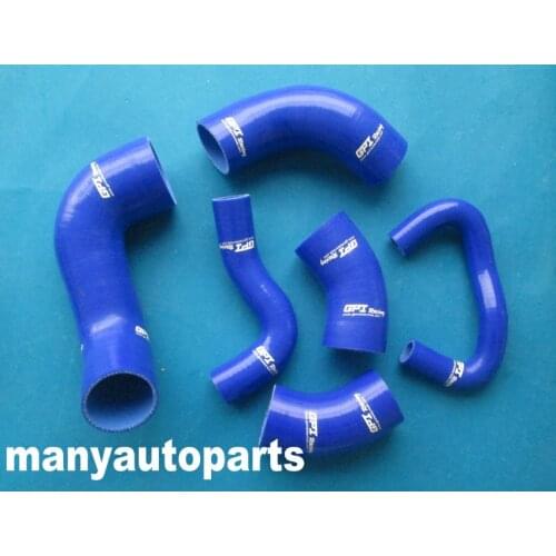 Fit Mitsubishi Lancer Evo 7 8 9 CT9A 4G63 Silicone Intercooler Hose pipe Kit BLUE