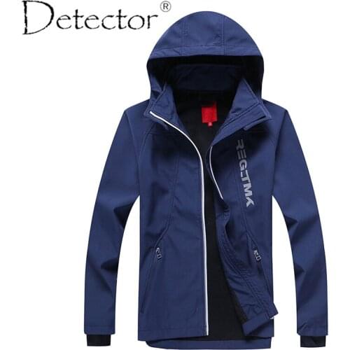 Detector Big Boys Outdoor Sport Jacket Softshell Jacket Hiking Camping Coat
