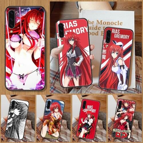 Rias Gremory High School DxD Phone Case For Samsung Galaxy A 10 12 20E 21S 30 32 40 50 51 52 70 71 72 5 6 7 2016 2018 black