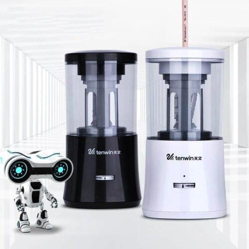 Tenwin Fully Automatic Entry and Exit Pencil Sharpener Multi-function Rechargeable Electric Pencil Sharpener for Students 8018