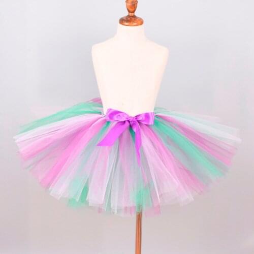 Girls Fluffy Tutu Skirt Baby Girl Tulle Skirt Birthday Party Costume Dance Ballet Pettiskirt Kids Halloween Costume 0-12Y