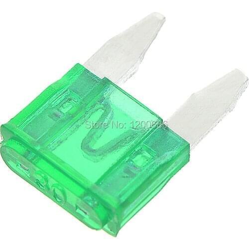 Green Color For 30 Amperes 30 Amp Fast Acting Mini-Fuse
