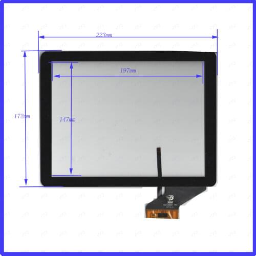 ZhiYuSun GNI1089A-FPC Capacitive screen For GPS CAR 223mm*172mm Touchsensor glass 223*172MM