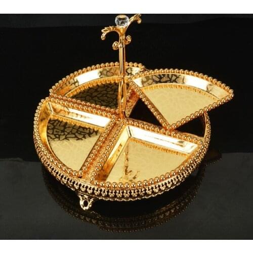 Gold cake stand tea mug-up pallet dessert golden plated fashion cake pan birthday part cupcake holders dessert dish