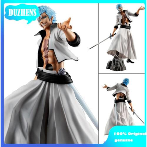 100% Original genuine BLEACH Grimmjow Jaggerjack 25cm PVC Action Figure Anime Figure Model Toys Figure Collection Doll Gift