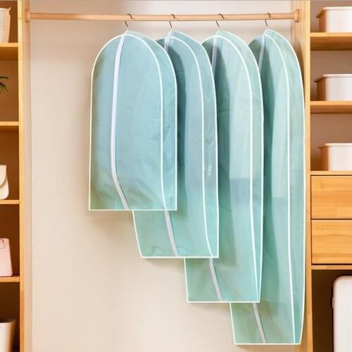 Clothing Covers Garment Suit Dress Jacket Clothes Coat Dustproof Cover Protector Travel Bag Dust Cover Three-dimensional Blue