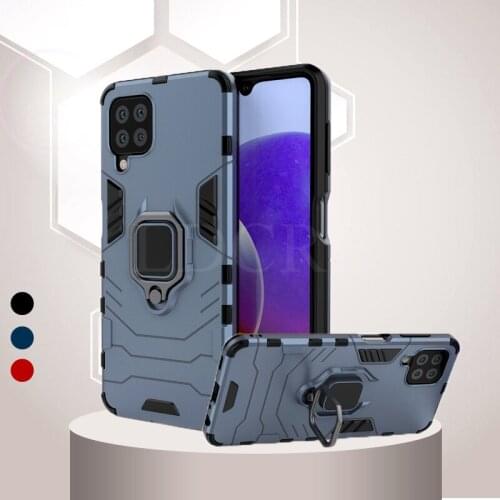 For Samsung Galaxy M32 Case Shockproof Armor Finger Ring Bracket Bumper Kickstand Case For Galaxy M32 For Samsung Galaxy M22