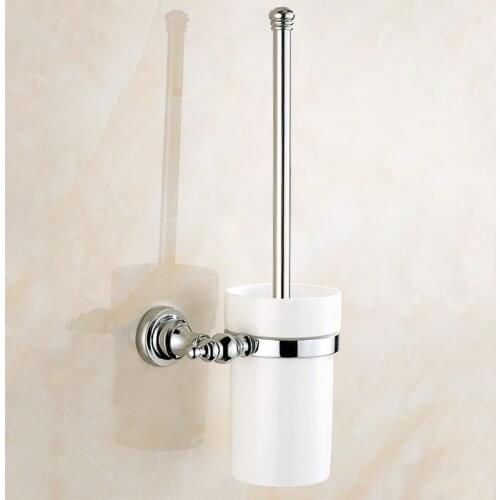 Toilet Brush Holder Wall Mounted Lavatory Brush Toilet Brush & Holder Set Bathroom Accessories KD598