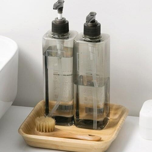 500ml Soap Dispenser Bottles Press Bathroom Shampoo Shower Gel Liquid Containe Transparent Bottles