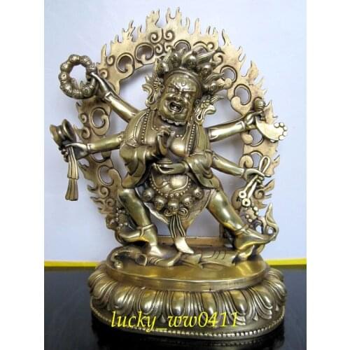 Details about 8"Sino China bronze statue Wing Flying dragon On Fire cloud sculpture wedding copper Decoration real Brass