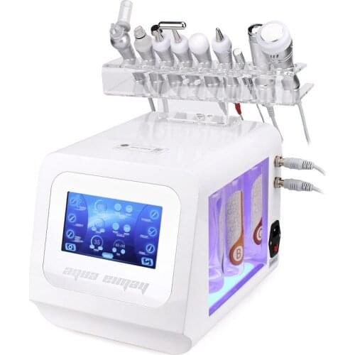Korea 9 in 1 Hydro water dermabrasion Hydra Jet Peeling RF Oxigen Facial Machine