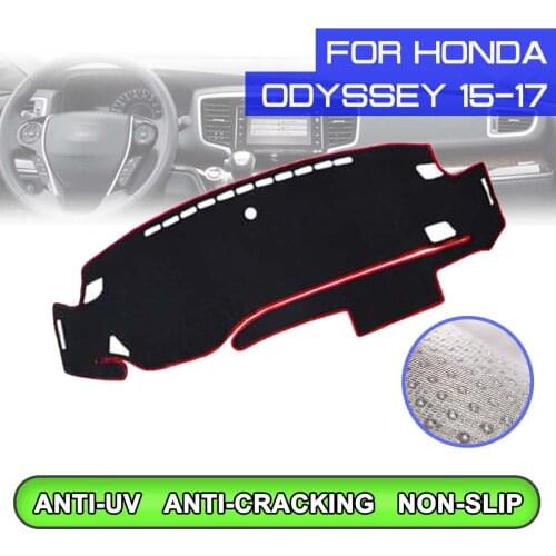 Car Dashboard Mat Anti-dirty Non-slip Dash Cover Mat UV Protection Shade Sticker for Honda Odyssey 2015 2016 2017 2018