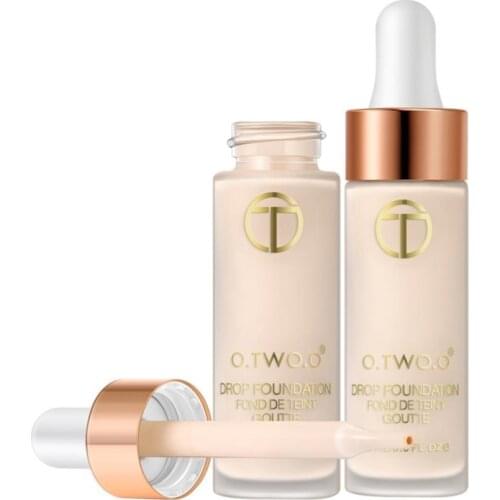 O.TWO.O Liquid Foundation Makeup Base Oil Free Full Coverage Concealer Cosmetic