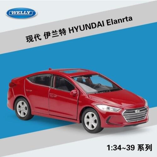 1:36 HYUNDAI Elanrta Santafe Tucson Alloy Model Car Diecast Metal Pull-back Model Vehicles