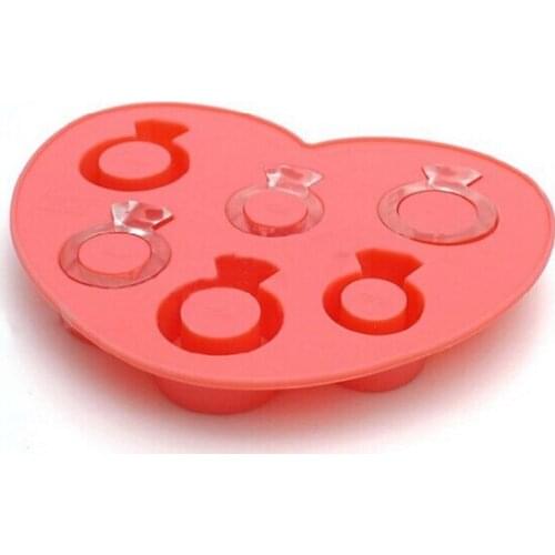 Fashion Hot Ice Tray Diamond Love Ring Ice Cube Style Freeze Ice Mold Ice Maker Mould